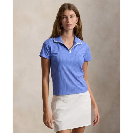 Ralph Lauren Slim Fit Rib-Knit Cricket Polo Shirt