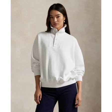 Ralph Lauren Ribbed Trim Mockneck Pullover