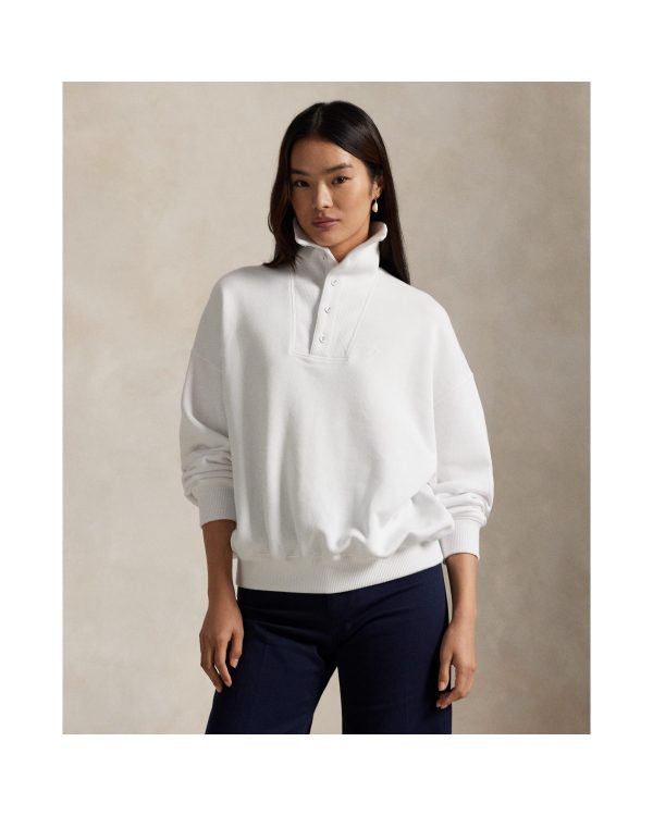 Ralph Lauren Ribbed Trim Mockneck Pullover