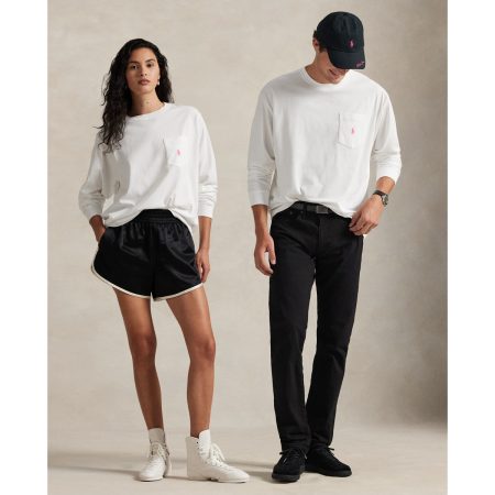 Ralph Lauren Pink Pony Cotton Jersey Long-Sleeve Tee