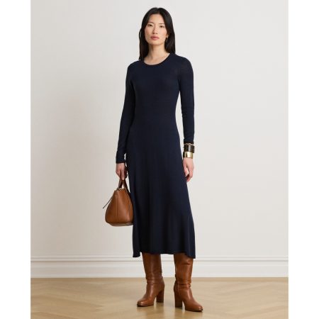 Ralph Lauren Wool Crewneck Sweater Dress