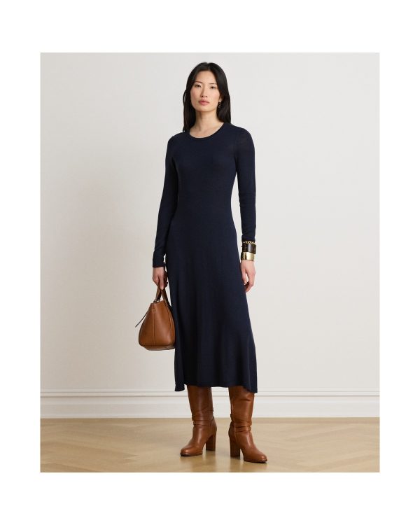 Ralph Lauren Wool Crewneck Sweater Dress