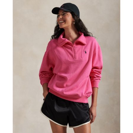Ralph Lauren Pink Pony Fleece Half-Zip