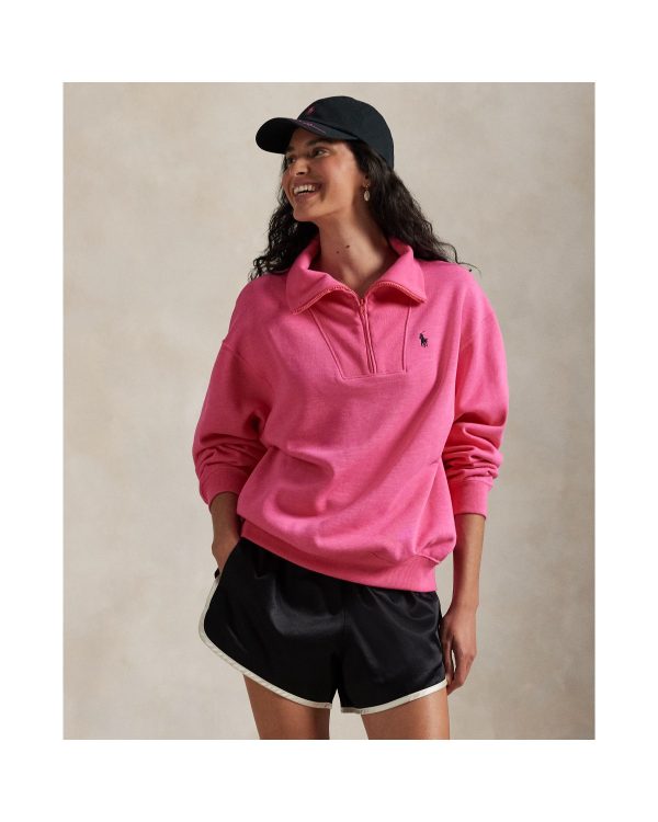 Ralph Lauren Pink Pony Fleece Half-Zip