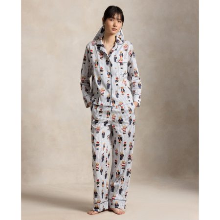 Ralph Lauren Polo Bear Cotton Sateen Pajama Set