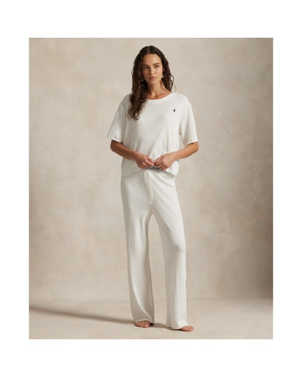 Ralph Lauren Waffle Knit Pajama Set