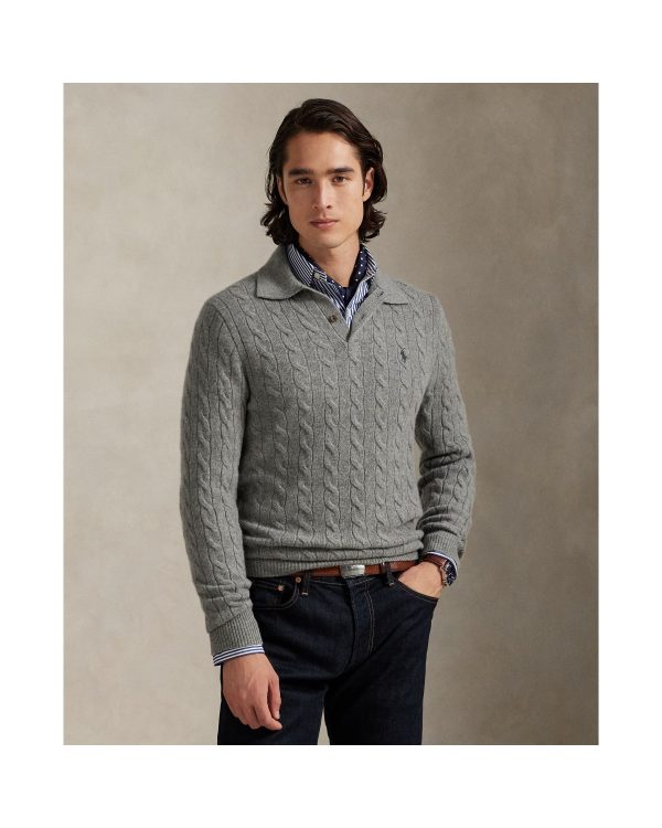 Polo Ralph Lauren Cable Knit Wool Cashmere Sweater