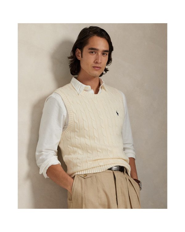 Polo Ralph Lauren Cable-Knit Cotton Sweater Vest