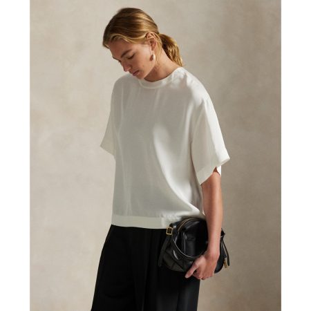 Ralph Lauren Oversize Satin Tee