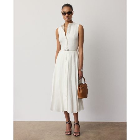 Ralph Lauren Kennedi Linen Sleeveless Day Dress