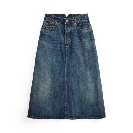 Ralph Lauren Indigo Selvedge Denim Skirt