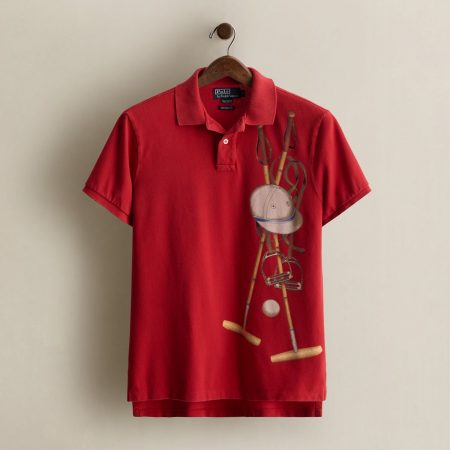 Polo Ralph Lauren 2005 Equestrian-Print Polo - Size M
