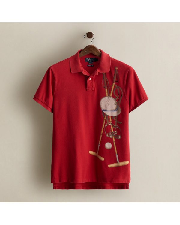 Polo Ralph Lauren 2005 Equestrian-Print Polo - Size M