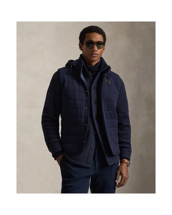 Polo Ralph Lauren Quilted Jersey Hooded Vest