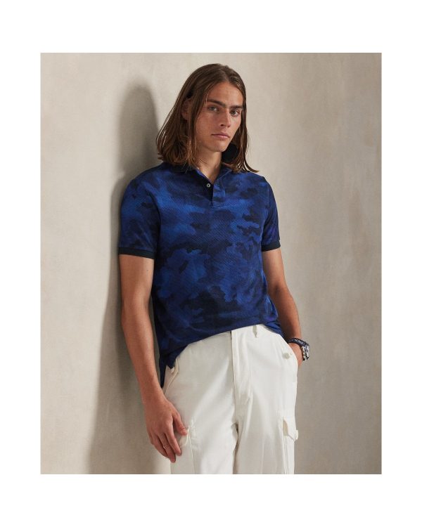 Polo Ralph Lauren Classic Fit Camo Print Mesh Polo Shirt