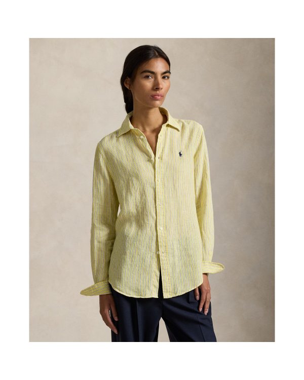 Ralph Lauren Classic Fit Striped Linen Shirt