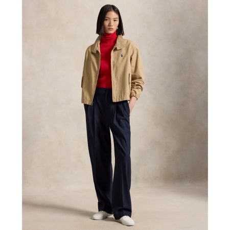 Ralph Lauren Bacall Wool-Blend Faille Pant