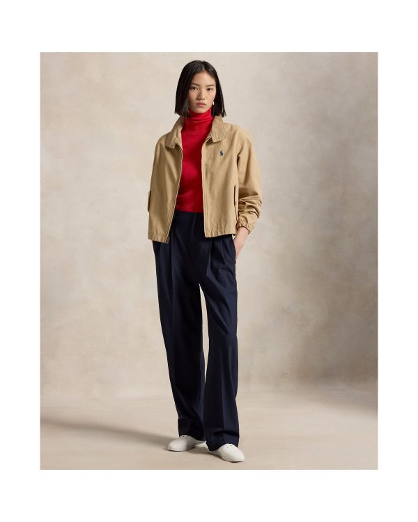 Ralph Lauren Bacall Wool-Blend Faille Pant