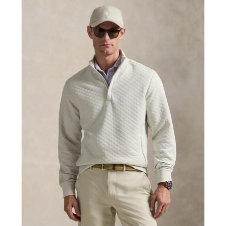Polo Ralph Lauren Quilted Double-Knit Half-Zip Pullover
