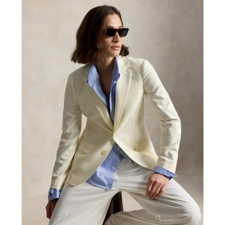 Ralph Lauren Single-Breasted Stretch Wool Blazer