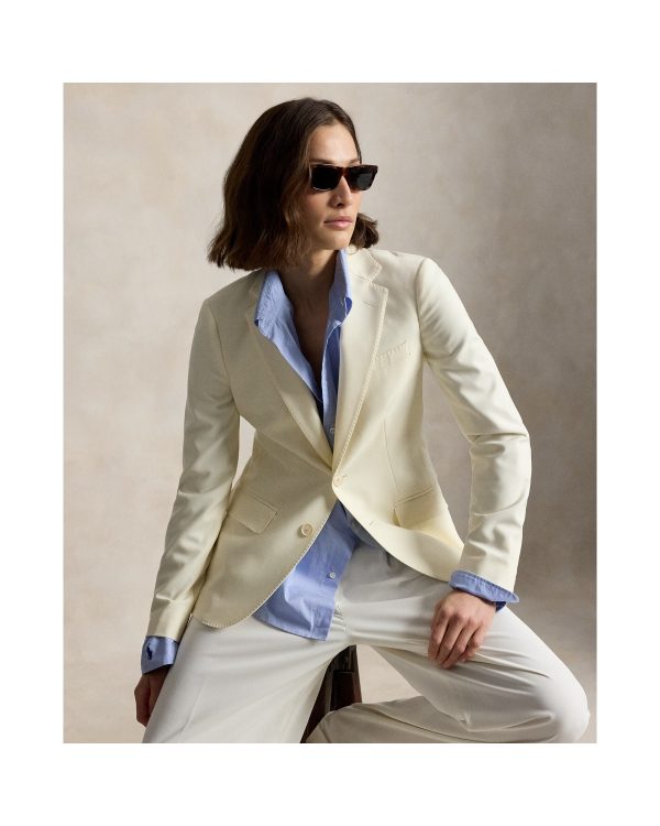 Ralph Lauren Single-Breasted Stretch Wool Blazer
