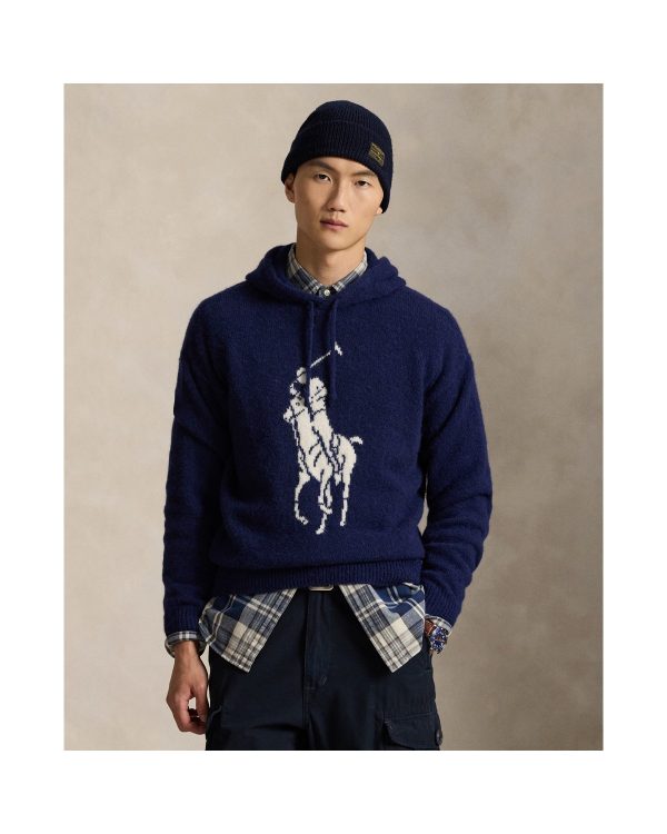 Polo Ralph Lauren Big Pony Wool-Blend Hooded Sweater