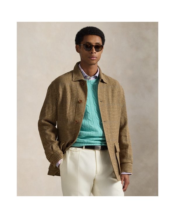 Polo Ralph Lauren Glen Plaid Linen-Blend Jacket