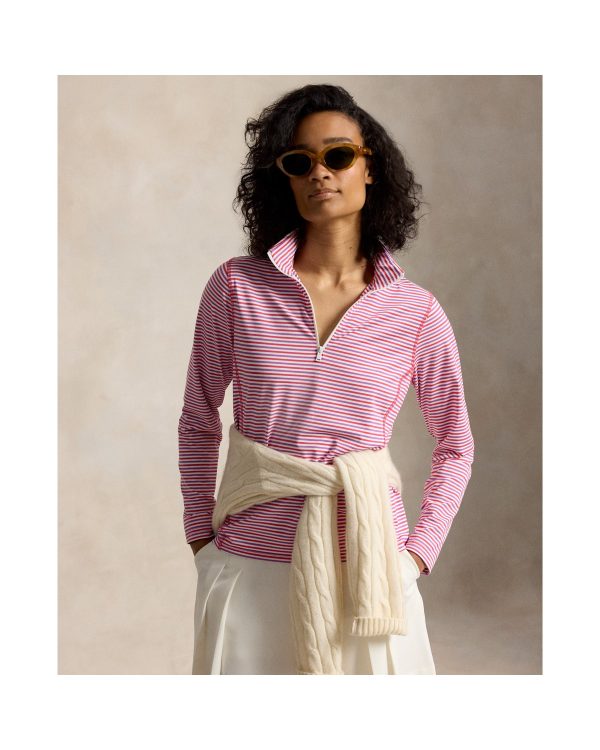 Ralph Lauren Striped Performance Quarter-Zip