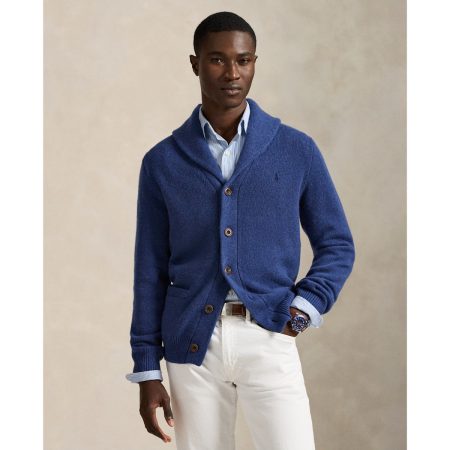 Polo Ralph Lauren Wool-Cashmere Shawl-Collar Cardigan