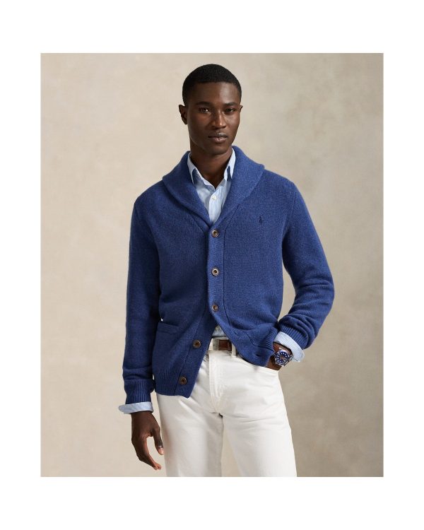 Polo Ralph Lauren Wool-Cashmere Shawl-Collar Cardigan