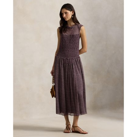Ralph Lauren Crinkle Printed Dress
