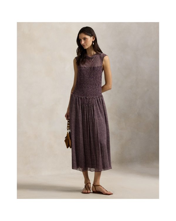 Ralph Lauren Crinkle Printed Dress