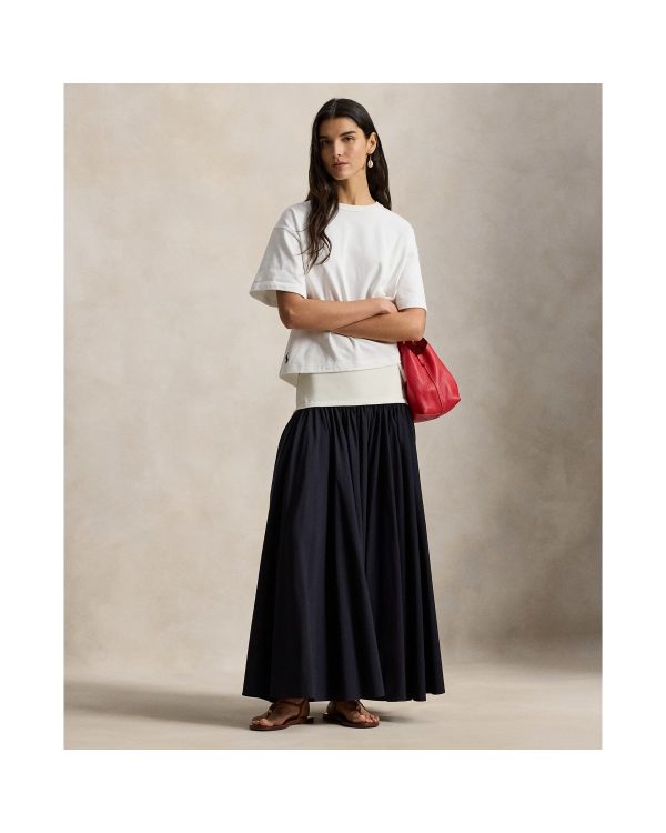 Ralph Lauren Contrast Waistband A Line Skirt