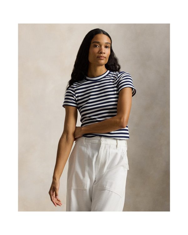 Ralph Lauren Slim Fit Striped Stretch Cotton Tee
