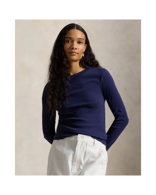 Ralph Lauren Slim Fit Stretch Cotton Long Sleeve Tee
