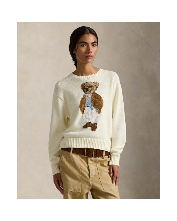 Ralph Lauren Polo Bear Cotton Crewneck Sweater