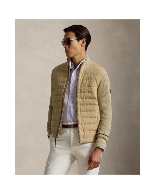Polo Ralph Lauren Hybrid Linen Full-Zip Sweater