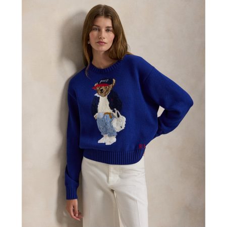Ralph Lauren Polo Bear Cotton Crewneck Sweater