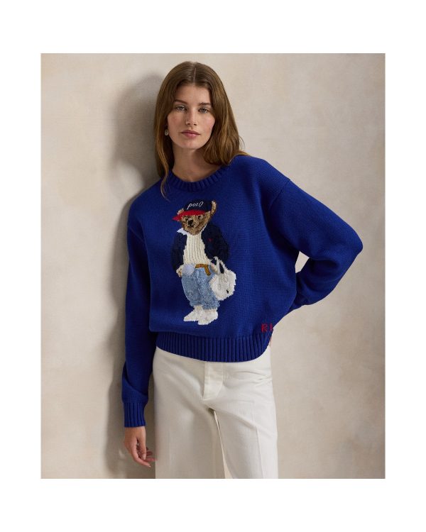 Ralph Lauren Polo Bear Cotton Crewneck Sweater