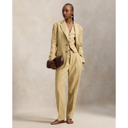 Ralph Lauren Hemp Pleated Tapered Pant