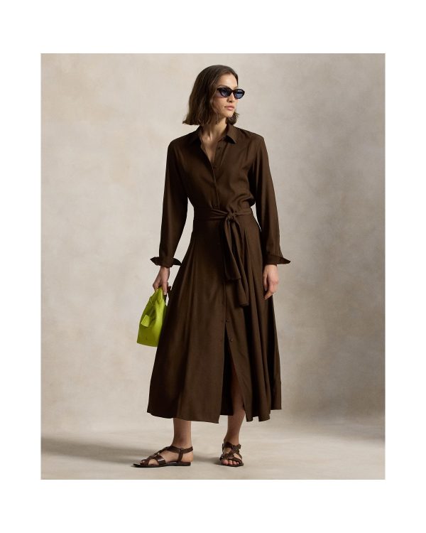 Ralph Lauren Self-Tie Twill Shirtdress