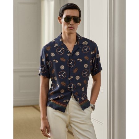 Polo Ralph Lauren Printed Silk Camp Shirt