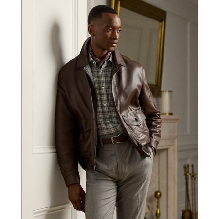 Polo Ralph Lauren Everett Leather Flight Jacket