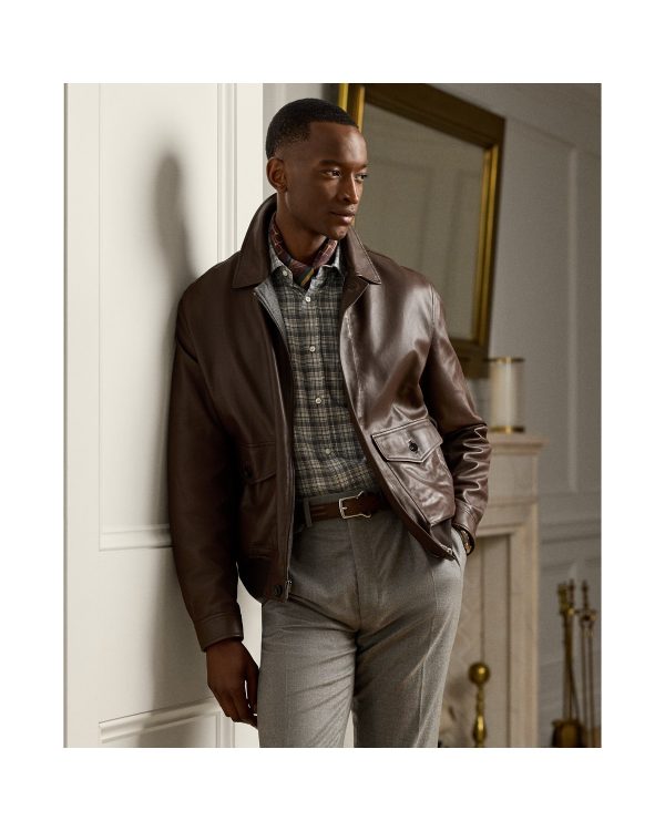 Polo Ralph Lauren Everett Leather Flight Jacket