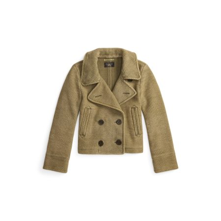 Ralph Lauren Handwoven Cropped Peacoat