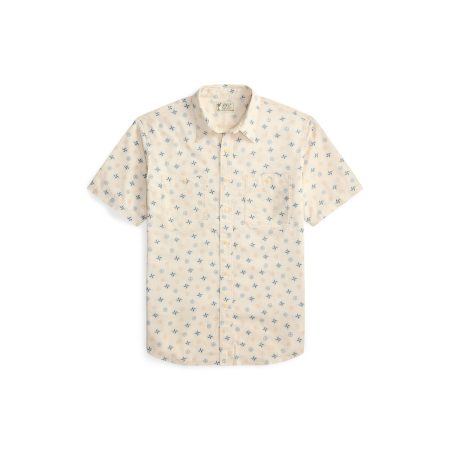 Polo Ralph Lauren Nautical-Print Linen-Cotton Workshirt