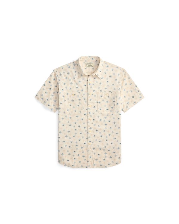Polo Ralph Lauren Nautical-Print Linen-Cotton Workshirt