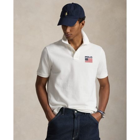 Polo Ralph Lauren Classic Fit Flag Mesh Polo Shirt