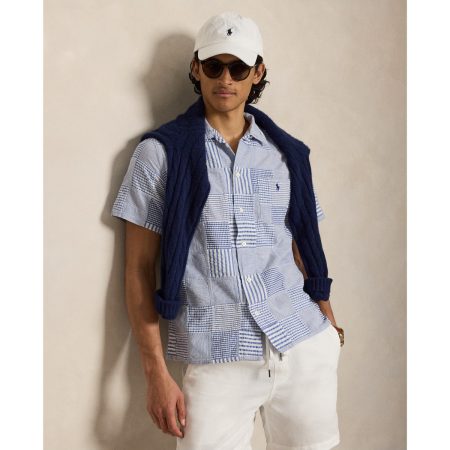 Polo Ralph Lauren Classic Fit Patchwork Seersucker Shirt