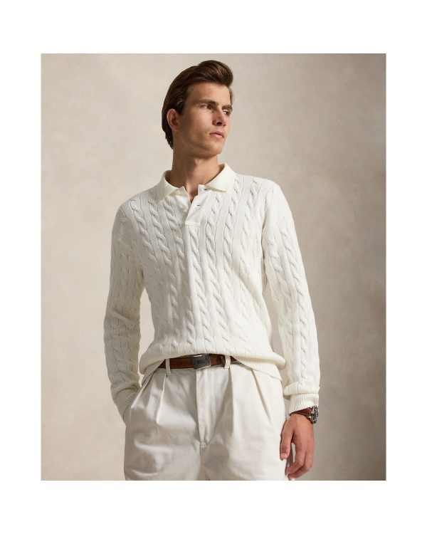 Polo Ralph Lauren Relaxed Fit Cable Knit Cotton Sweater